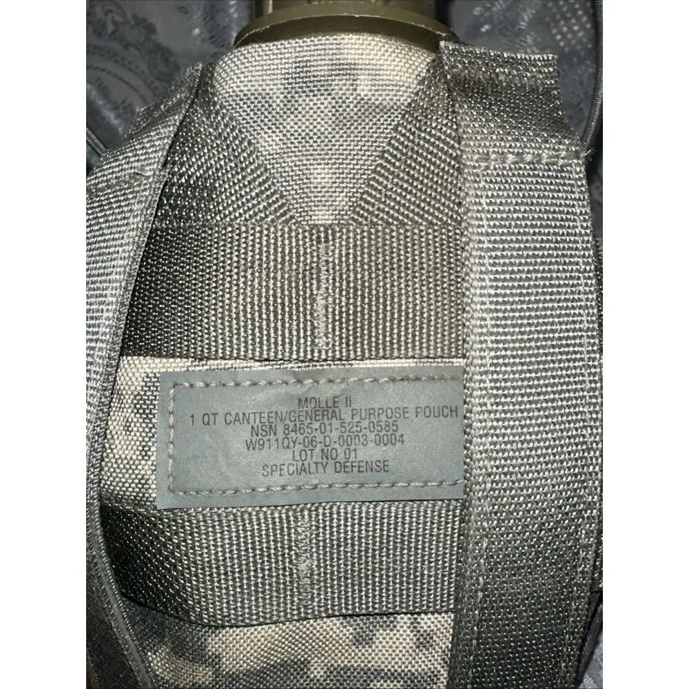 1QT Canteen with ACU Pouch -  Canteen 1 Quart UCP Cover